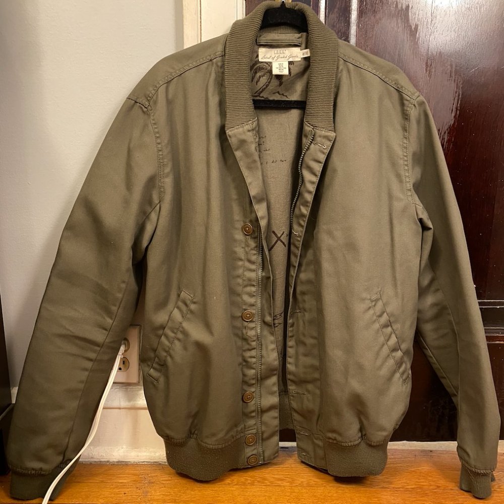 Rich Hunter Green Bomber Jacket